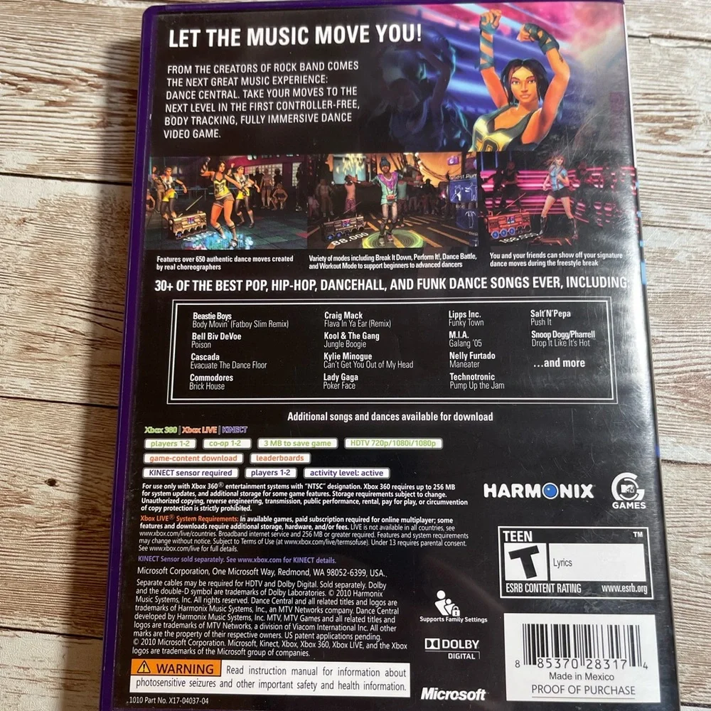 Dance Central (Microsoft Xbox 360 Kinect, 2010)